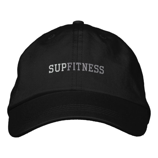 SUP FITNESS EMBROIDERED BASEBALL HAT (Front)