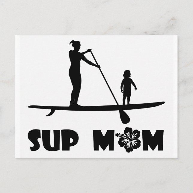 SUP Mom Postcard (Front)