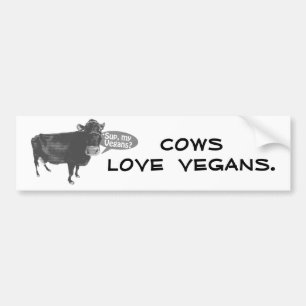'sup my vegans bumper sticker