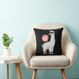 Sup No Drama Llama Animal Lover Awesome Funny Cute Throw Pillow