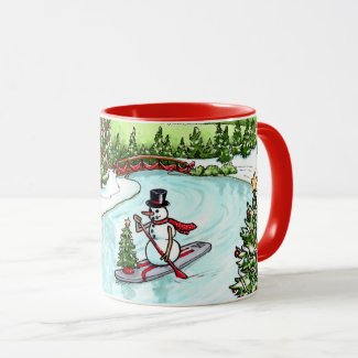SUP Snowman Mug