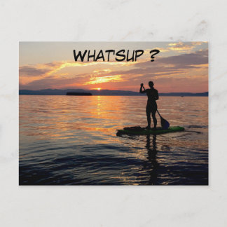 Sup (Stand Up Paddle board) postcard