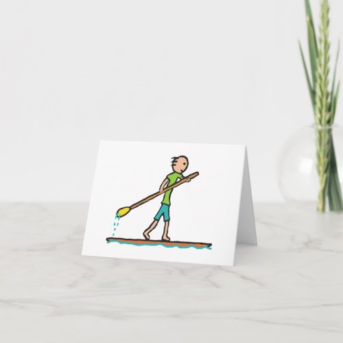 SUP Stand Up Paddleboard Card