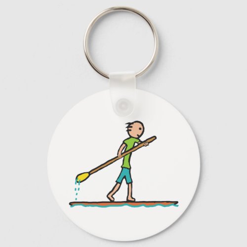 SUP Stand Up Paddleboard Keychain