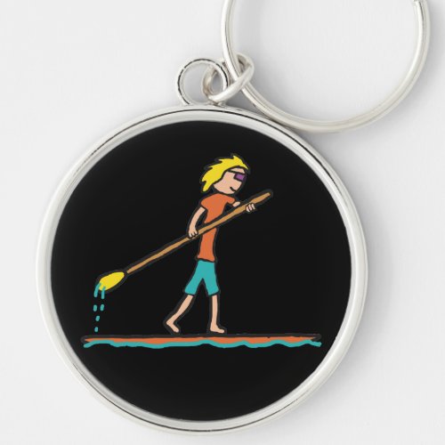 SUP Stand Up Paddleboard Keychain