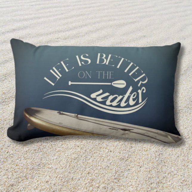 SUP stand up paddling home decoration  Lumbar Pillow (Creator Uploaded)