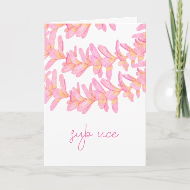 Sup Uce Letterpress Thank You Card (Front)