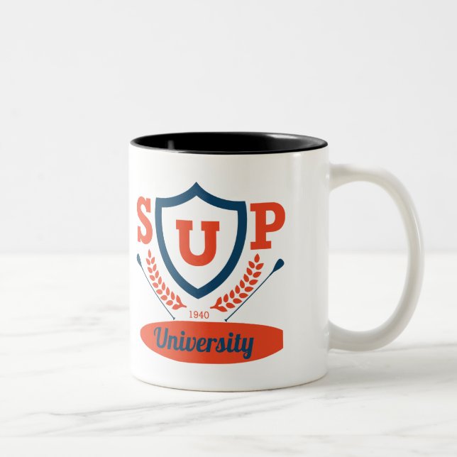 SUP University Two-Tone Coffee Mug (Right)