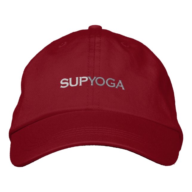 SUP YOGA EMBROIDERED BASEBALL CAP (Front)