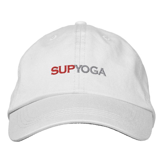 SUP YOGA EMBROIDERED BASEBALL HAT (Front)