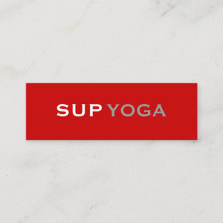 SUP YOGA MINI BUSINESS CARD