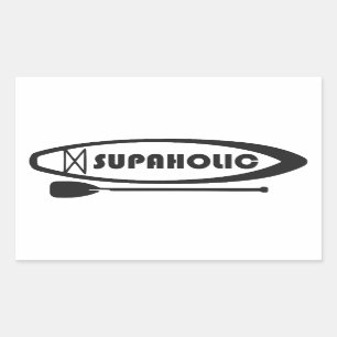 Supaholic Standup Paddleboarding Rectangular Sticker