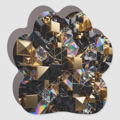Super 3D Crystal Mosaic Car Magnet