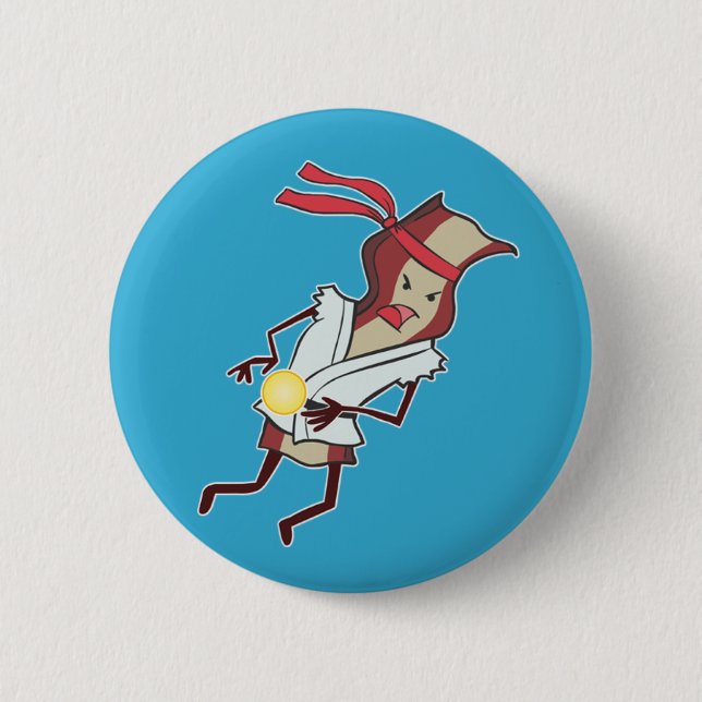 Super Action Bacon Button (Front)