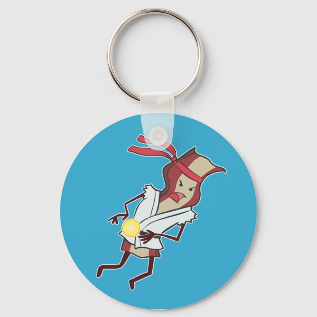 Super Action Bacon Keychain (Front)