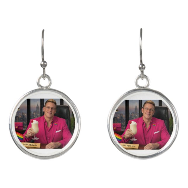 Super Advocate Show Earrings (Front)