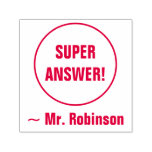 [ Thumbnail: "Super Answer!" + Tutor Name Rubber Stamp ]