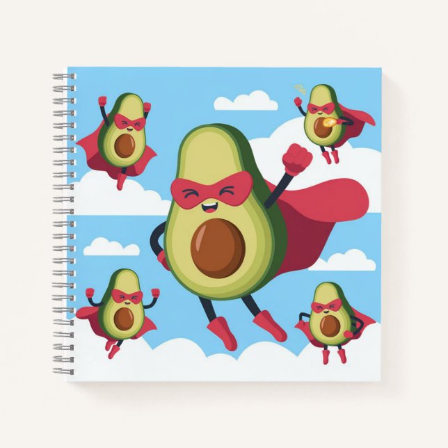 super avocado notebook (Front)