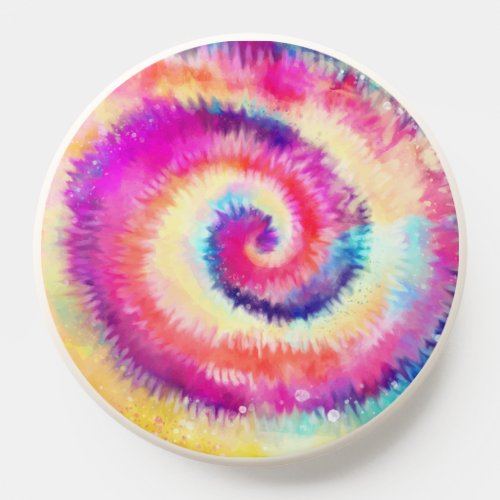 Super Awesome Tie Dye Vibrant Colorful Bright PopSocket