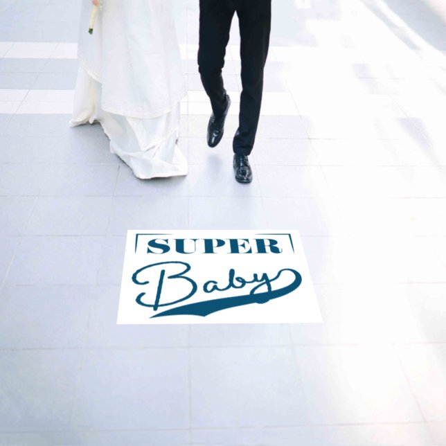 Super Baby Floor Decals (Wedding)
