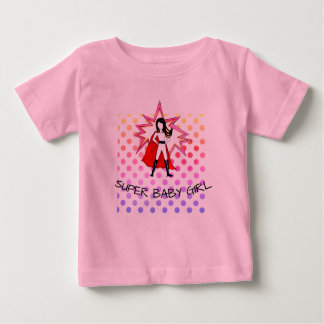 SUPER BABY GIRL tutu body suit with a girl superhe Baby T-Shirt