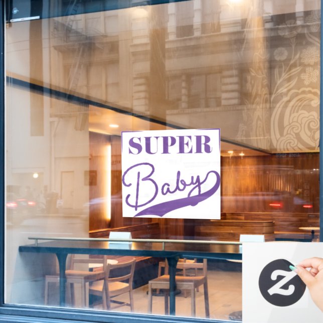 Super Baby Window Cling (Cafe Window)