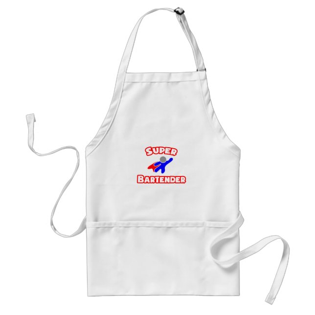 Super Bartender Adult Apron (Front)