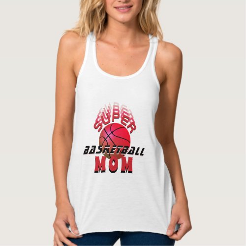 Super Basketball Ball Mom Sporty Mother Tank Top