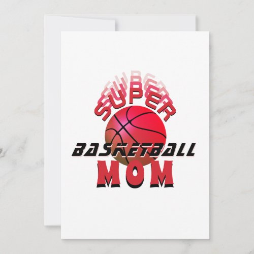Super Basketball Mom Sporty Mother Mothers Day Announcement