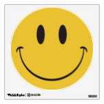 Super Big Smile Happy Face Emoji Wall Decal at Zazzle