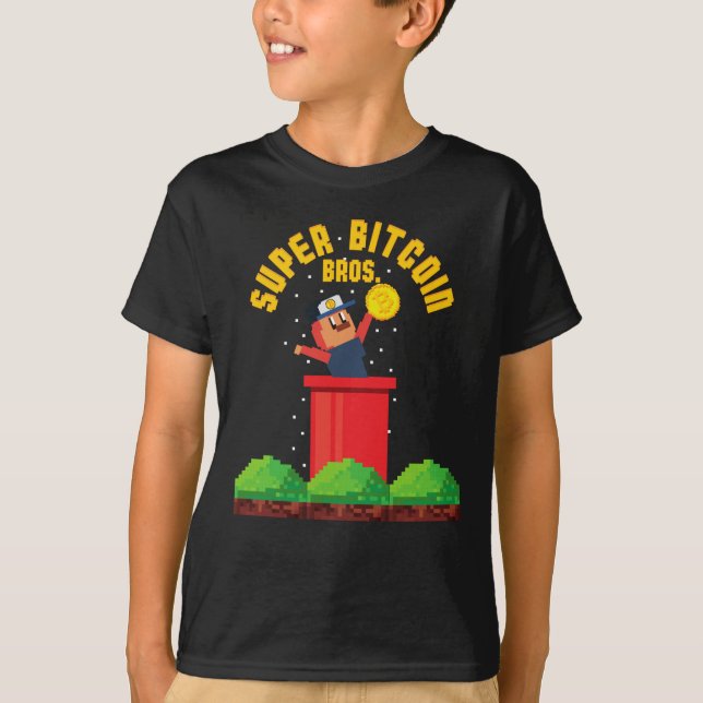SUPER BITCOIN BROS T-Shirt (Front)