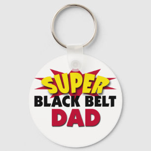 Super Black Belt Dad Keychain