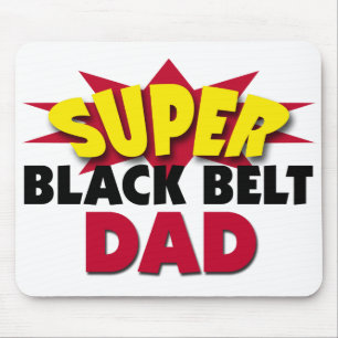 Super Black Belt Dad Mouse Pad