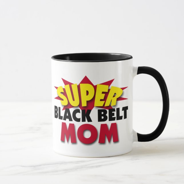 Super Black Belt Mom Mug (Right)