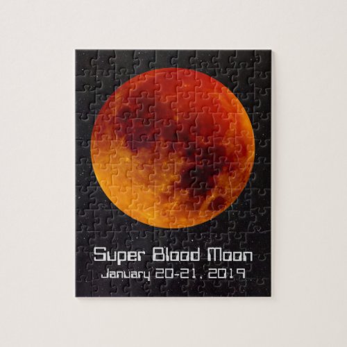 Super Blood Moon Eclipse 2019 Jigsaw Puzzle