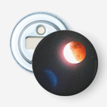 Super Blood Wolf Moon 1/20/19 Button Bottle Opener