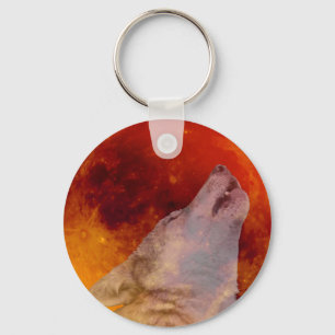 Super Blood Wolf Moon 2019 Keychain