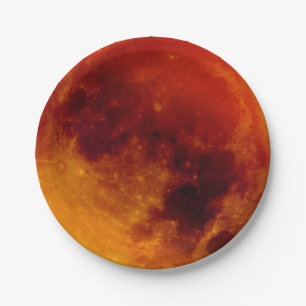Super Blue Blood Moon Paper Plates