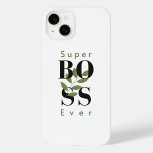 Super Boss Ever Minimal white iPhone / iPad case