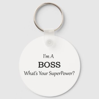 Super Boss Keychain by occupationalgifts at Zazzle