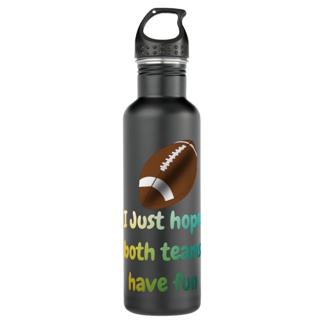Super bowl shirt stainless steel water bottle (Front)