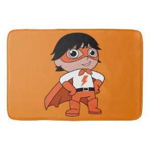 Super Boy Action Hero Bath Mat