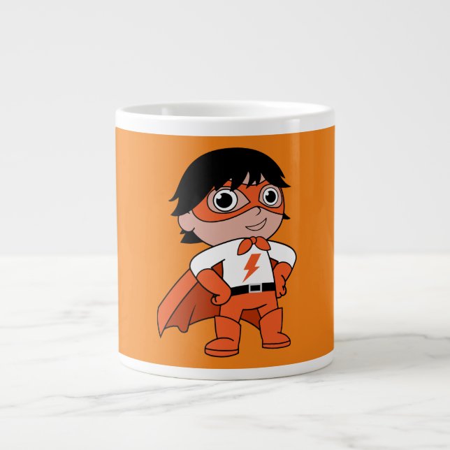 Super Boy Action Hero Giant Coffee Mug (Front)