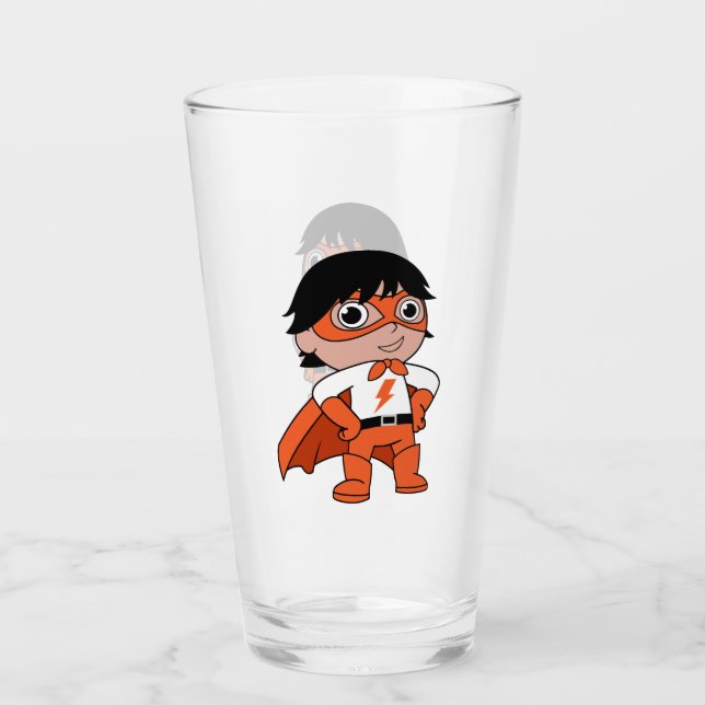 Super Boy Action Hero Glass (Front)