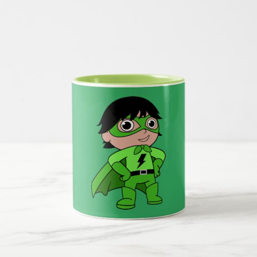 Super Boy Action Hero Two_Tone Coffee Mug