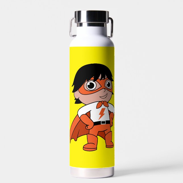 Super Boy Action Hero Water Bottle (Front)