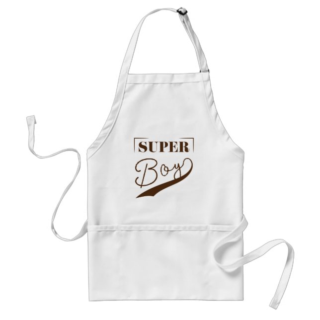 Super Boy Adult Apron (Front)