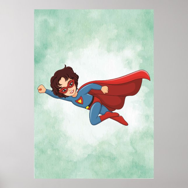Super Boy Adventure Poster - Fun Kids Factory (Front)