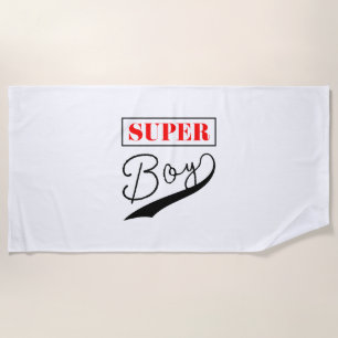 Super Boy Beach Towel
