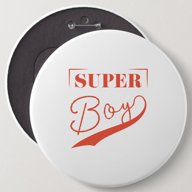 Super Boy Button (Front & Back)